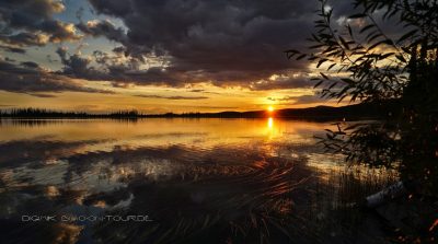 Yarger Lake Sonnenuntergang